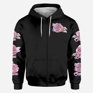 Flowers For Mom Grandma - Personalized Mother All Over Shirt
