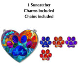 Dog Mom - Personalized Dog Window Hanging Suncatcher With Custom Charms