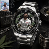 World's Dopest Dad, It's Always 4:20 Somewhere - Personalized Weed Hand Watch