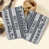 Nativity Scene - Personalized Christian Leather Bible Cover Bag