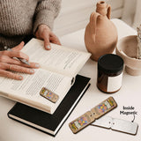 Teacher Gifts Boho Kraft - Personalized Teacher Shaped Magnetic Bookmark