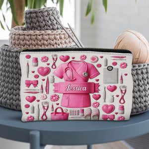 Nursing Is A Work Of Heart - Personalized Nurse Pouch