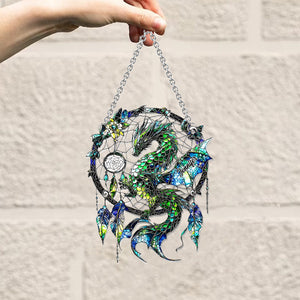 Mystical Dragon - Personalized Dragon Window Hanging Suncatcher Ornament