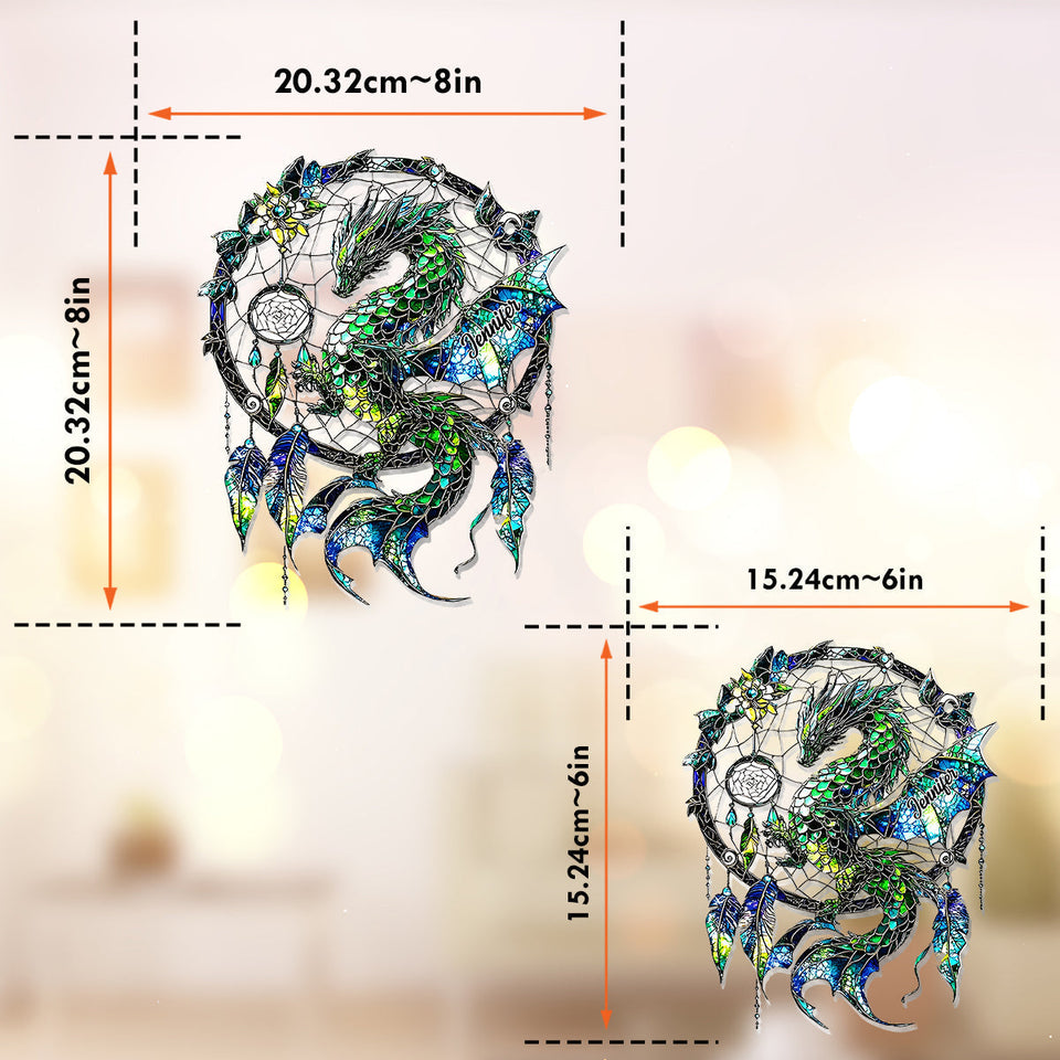 Mystical Dragon - Personalized Dragon Window Hanging Suncatcher Ornament