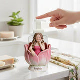 Custom Any Photo Favorite Flower - Personalized Flower Lover Soap Dispenser