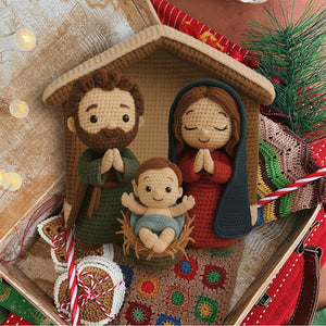 Nativity Scene Jesus - Personalized Christian Handmade Crochet Ornament