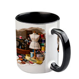 Love Sewing Miniature Sewing Room - Personalized Sewing Accent Mug