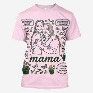 Cottagecore Floral Mama - Personalized Mother All Over Shirt