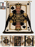 Black King - Personalized African American Blanket