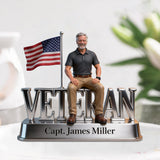 Custom Any Photo - Personalized Veteran Custom Shaped Acrylic Plaque