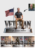 Custom Any Photo - Personalized Veteran Custom Shaped Acrylic Plaque