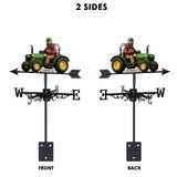 Easily Distracted By Tractors - Personalized Farmer Weather Vane