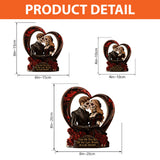 From Our First Kiss Till Our Last Breath - Personalized Couple Custom Shaped Acrylic Plaque