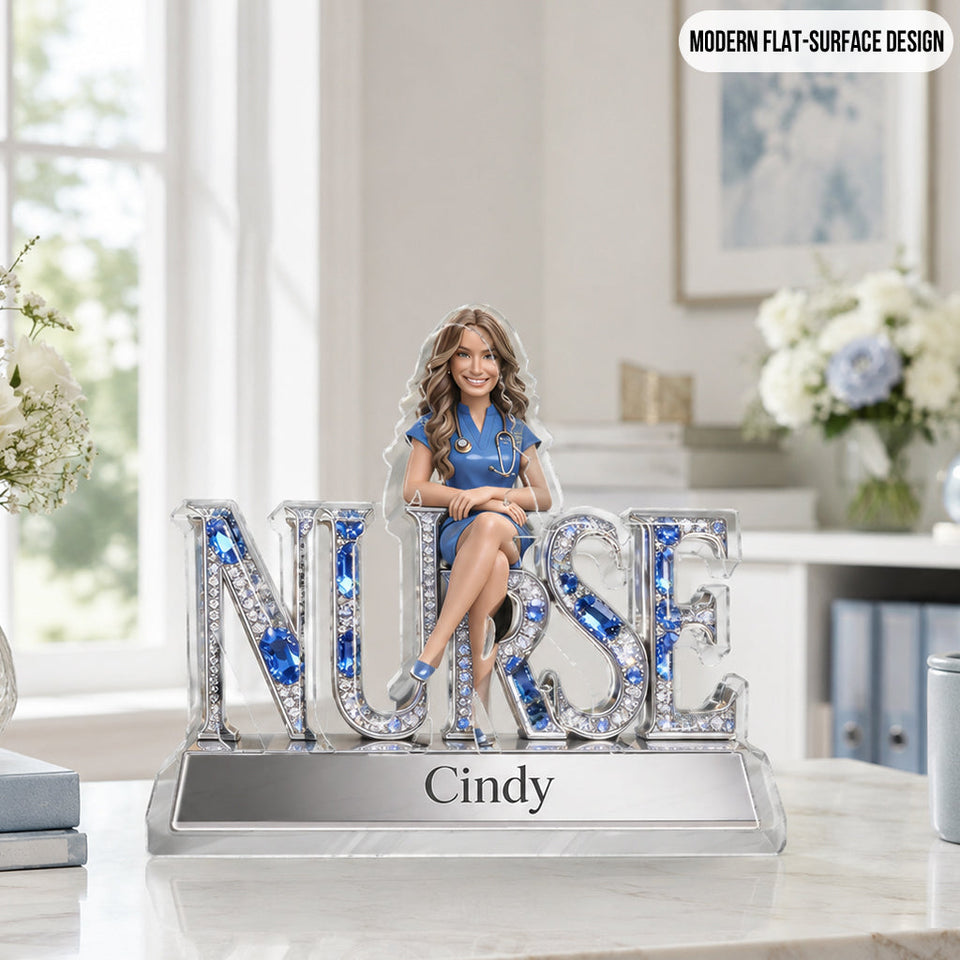 Custom Any Title Gift For Nurse - Personalized Nurse Custom Shaped Acrylic Plaque