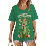 Garden Club - Personalized Gardening Fully Printed V-Neck T-Shirt