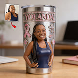 Support Breast Cancer Awareness - Personalized Breast Cancer Awareness Tumbler
