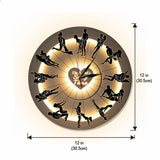 Couple's Sexy Time, Couple Gift Idea - Personalized Couple LED Light Wall Clock