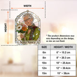 Mom Grandma Garden - Personalized Mother Window Hanging Suncatcher Ornament