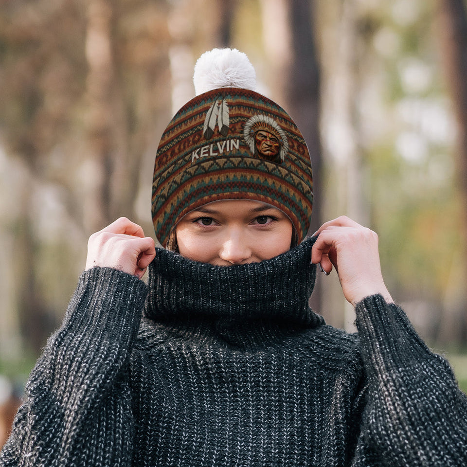 Indigenous - Personalized American Indian Beanie Hat