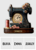 Sewing Time - Personalized Sewing LED Light Wall Clock