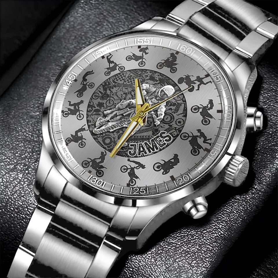 Cool Biker - Personalized Dirt Bike Hand Watch