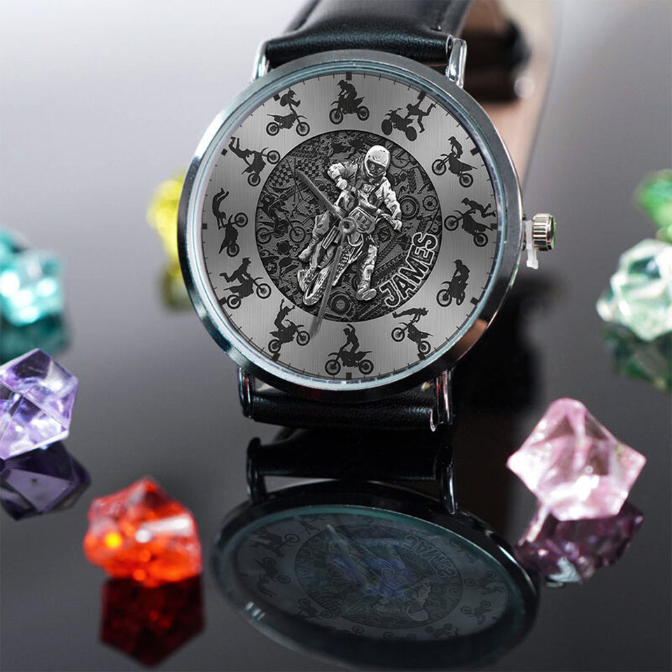 Cool Biker - Personalized Dirt Bike Hand Watch