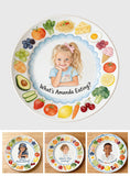 Happy Meal - Personalized Kid Ceramic Round Plate