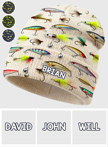 Love Fishing - Personalized Fishing Beanie Hat