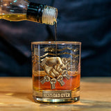 Best Dad Ever - Personalized Father Whiskey Glass