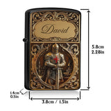 Knight Of God - Personalized Christian Lighter