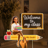 Back To School Gift, Teacher Gift Idea - Personalized Teacher Neon LED Light Sign