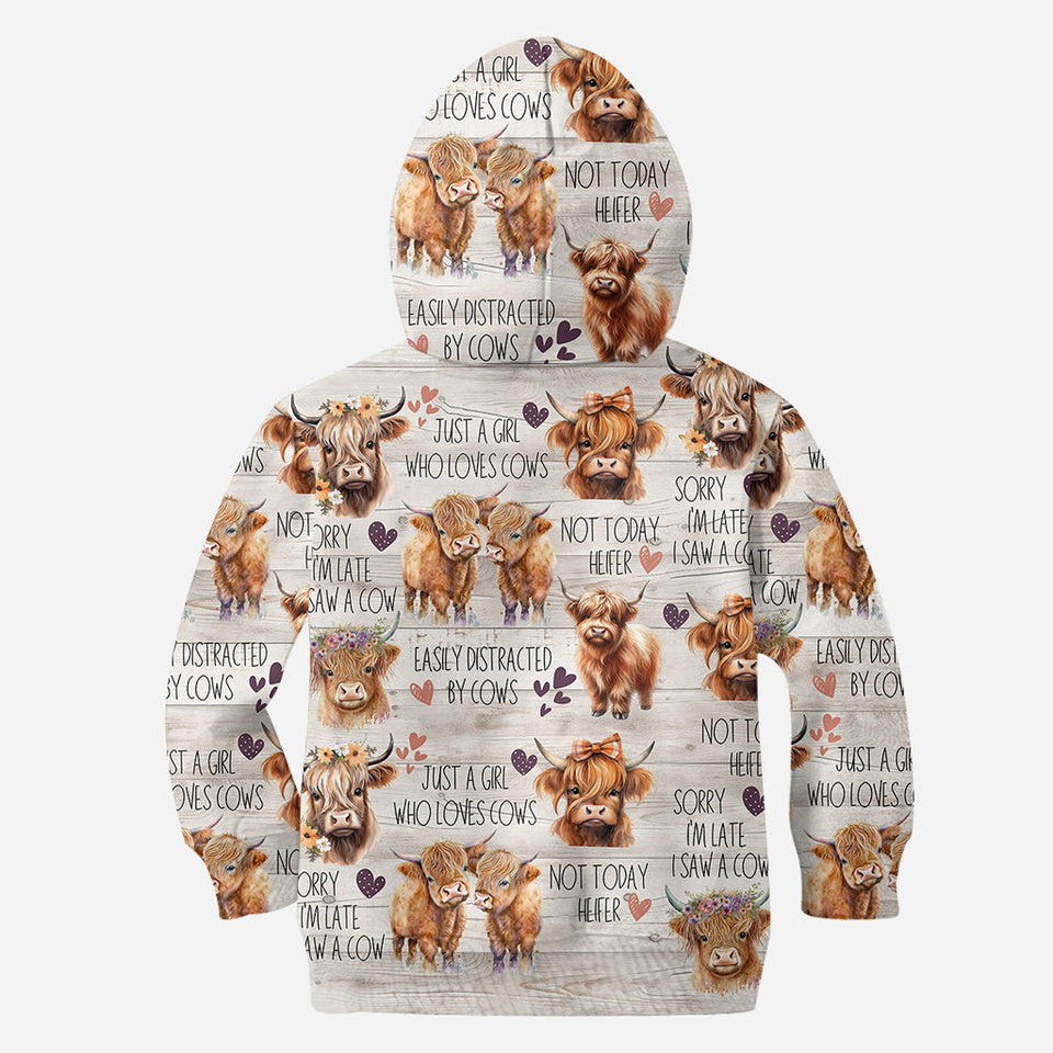 Just A Girl Who Loves Highland Cows - Personalized Highland Cow All Over Shirt