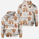 Just A Girl Who Loves Highland Cows - Personalized Highland Cow All Over Shirt