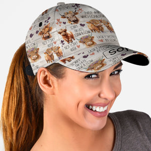 Just A Girl Who Loves Highland Cows - Personalized Highland Cow Classic Cap