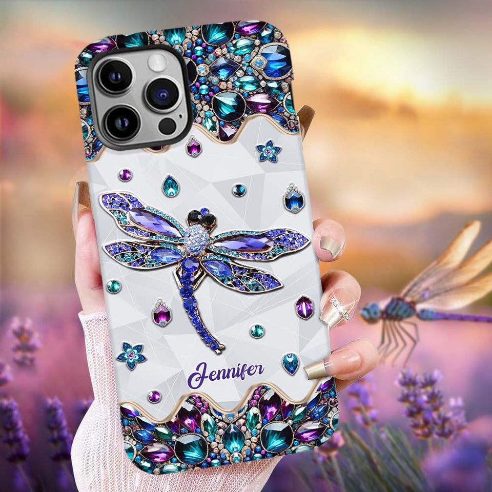 Love Dragonfly - Personalized Dragonfly Full Print Phone Case