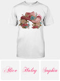 Cowgirl Hat And Flowers - Personalized Cowgirl T-shirt And Hoodie