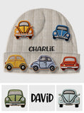 Love Cars - Personalized Kid Beanie Hat With Patches