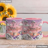 Love SkyDiving - Personalized Skydiving Accent Mug & Coaster