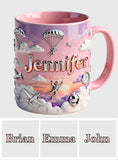 Love SkyDiving - Personalized Skydiving Accent Mug & Coaster