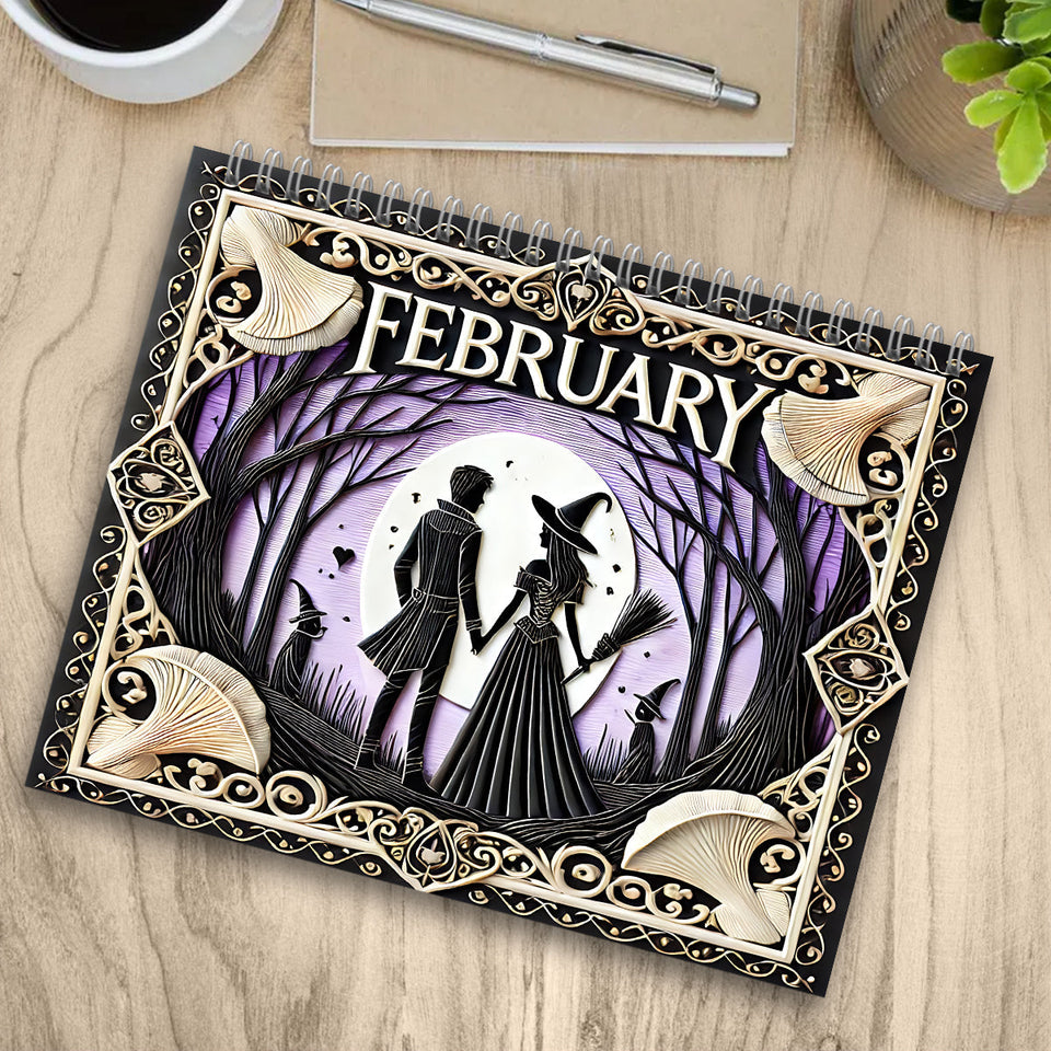 Witches Calendar - Personalized Witch Wall Calendar & Desk Calendar