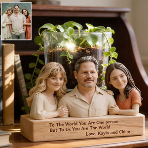 Perfect Father's Day Gift - Personalized Father Acrylic Pot