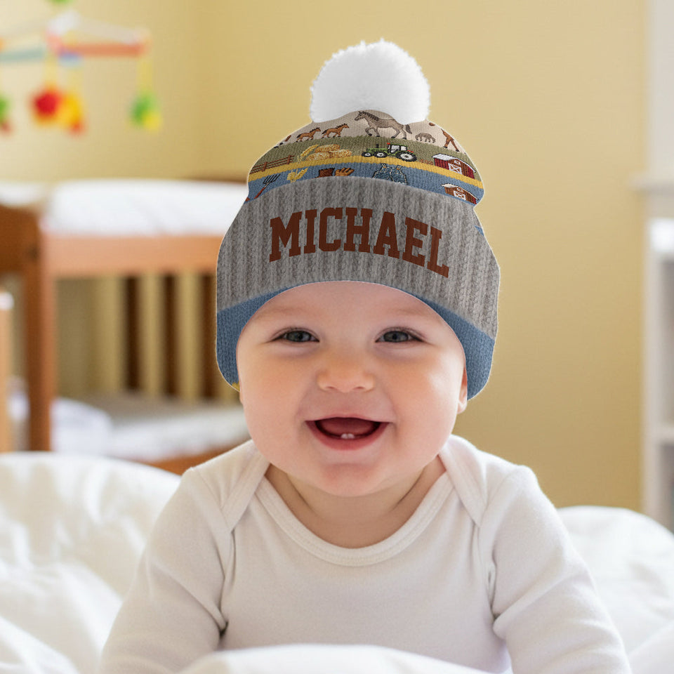 Farmer Beanie Hat - Personalized Farmer Beanie Hat