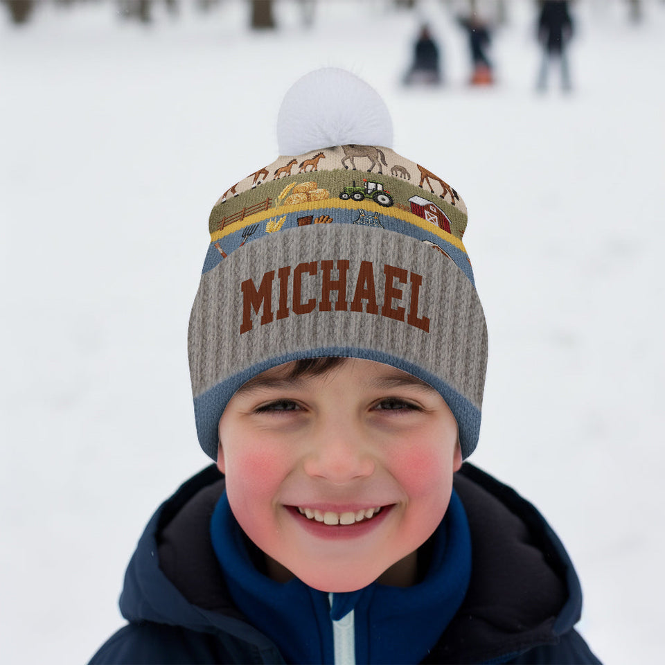 Farmer Beanie Hat - Personalized Farmer Beanie Hat