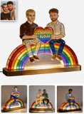 Love Is Love - Personalized LGBT Support Acrylic LED Night Light