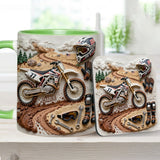 Cool Dirt Bike, Motocross - Personalized Dirt Bike Accent Mug & Coaster