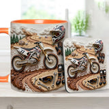 Cool Dirt Bike, Motocross - Personalized Dirt Bike Accent Mug & Coaster