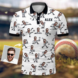 Gift For Baseball Dad, Husband, Son... - Personalized Baseball Polo Shirt
