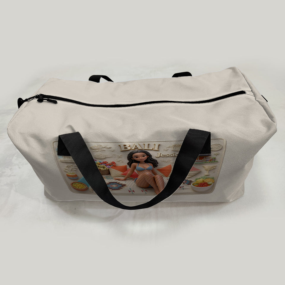 Just A Girl Who Loves Travelling - Personalized Travelling Duffle Bag