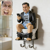 Funny Gift For Him - Personalized Father Custom Shaped Hanging Rack