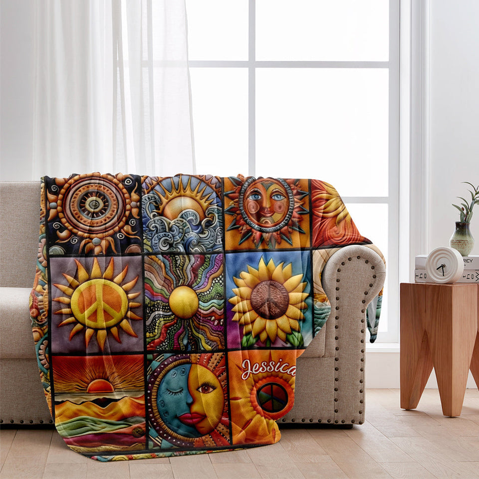 Hippie Souls - Personalized Hippie Blanket